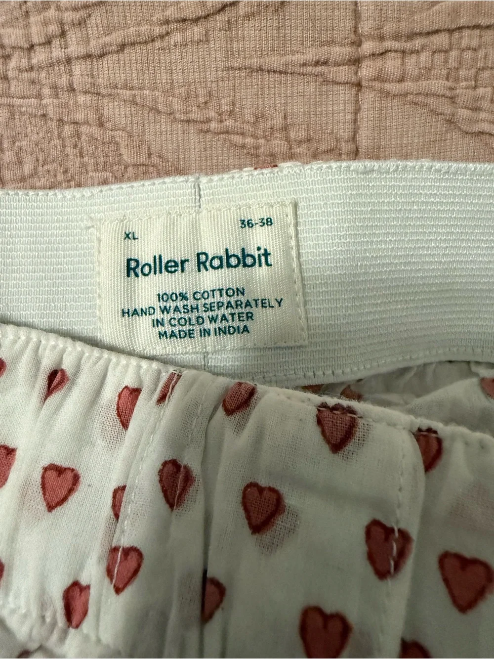 Lot of two men’s XL Roller Rabbit boxers. Washed, not worn. 100% cotton